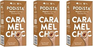 Hot Chocolate Nespresso Compatible Capsules Hot Cocoa Pods - Caramel Infusion - 10 Pod Package