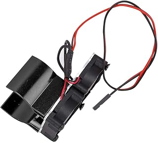 Dissipador de calor do motor rc, liga de alumínio 540/545/550 dissipador de calor do motor adequado para hpi/hsp/axial 1/10 rc modelo de carro (preto)