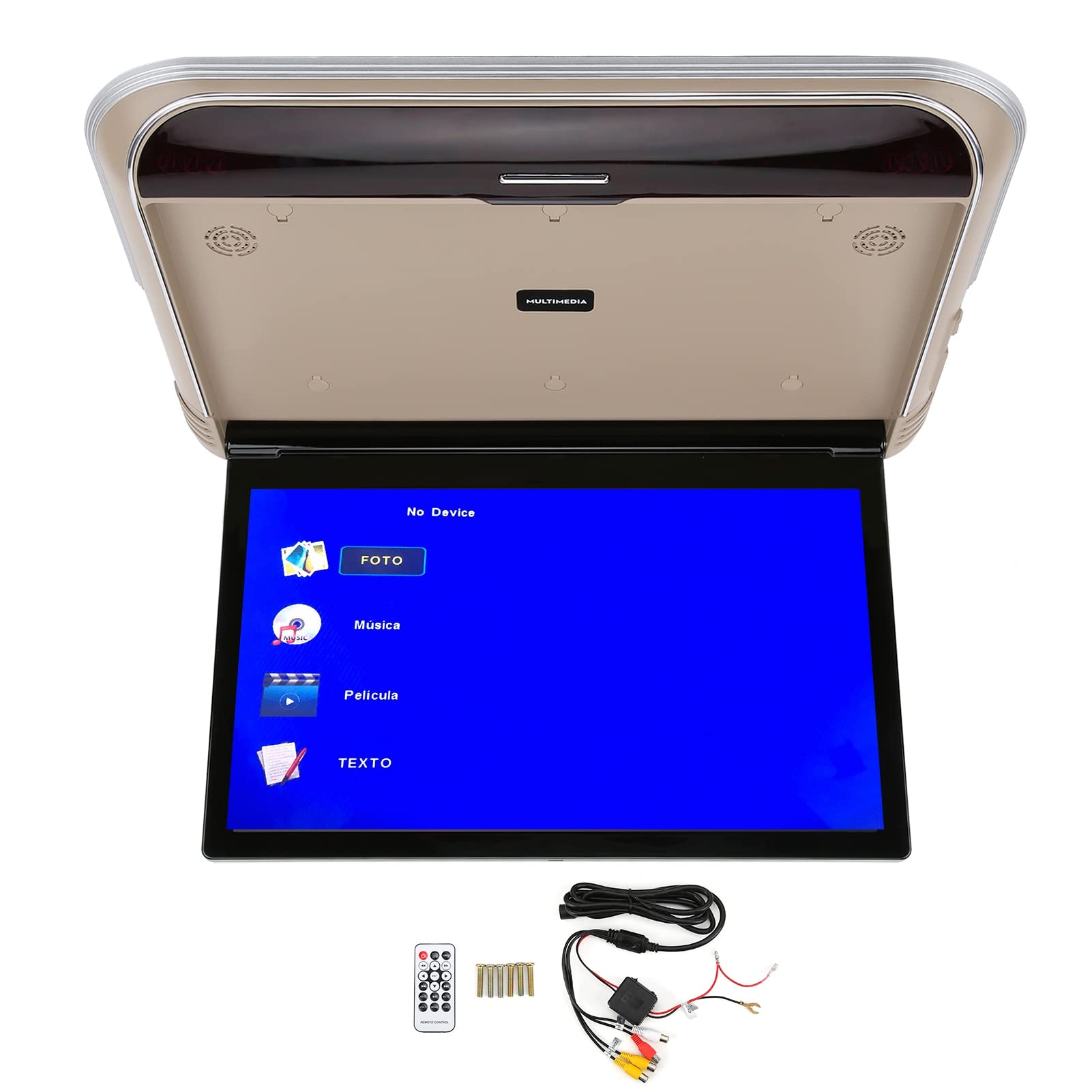 Reproductor de Techo para Coche MP5 17,3 Pulgadas HD 1080P USB Monitor DigitalCompatible WiFi