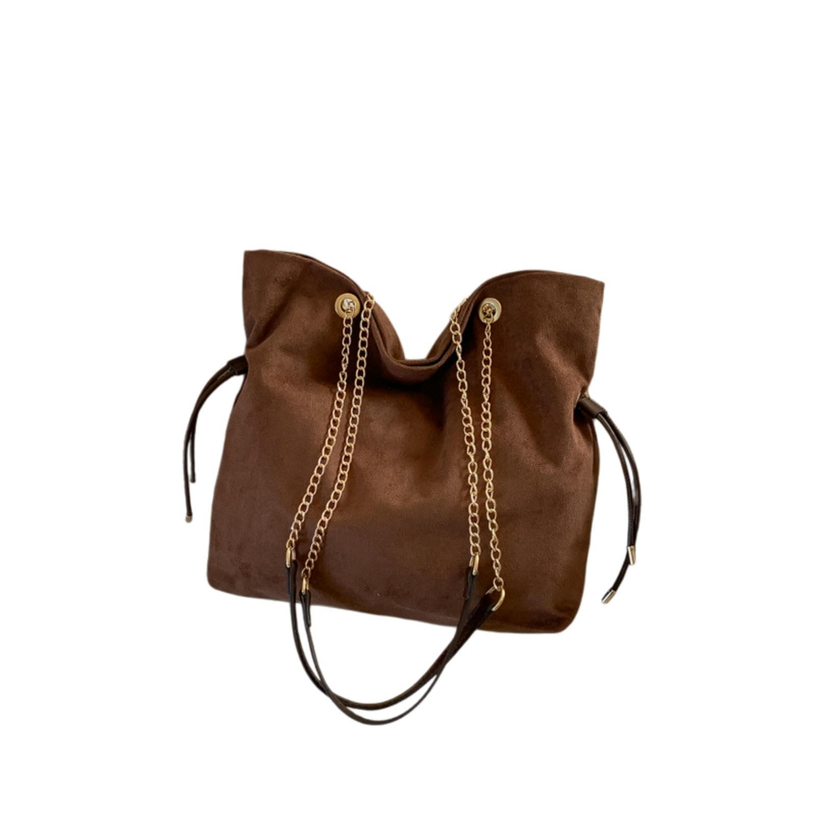 CYUCHENC crossbody bag Large-capacity, Fashionable, Versatile, Simple, Casual, One-shoulder Handheld Tote Bag-coffee Color
