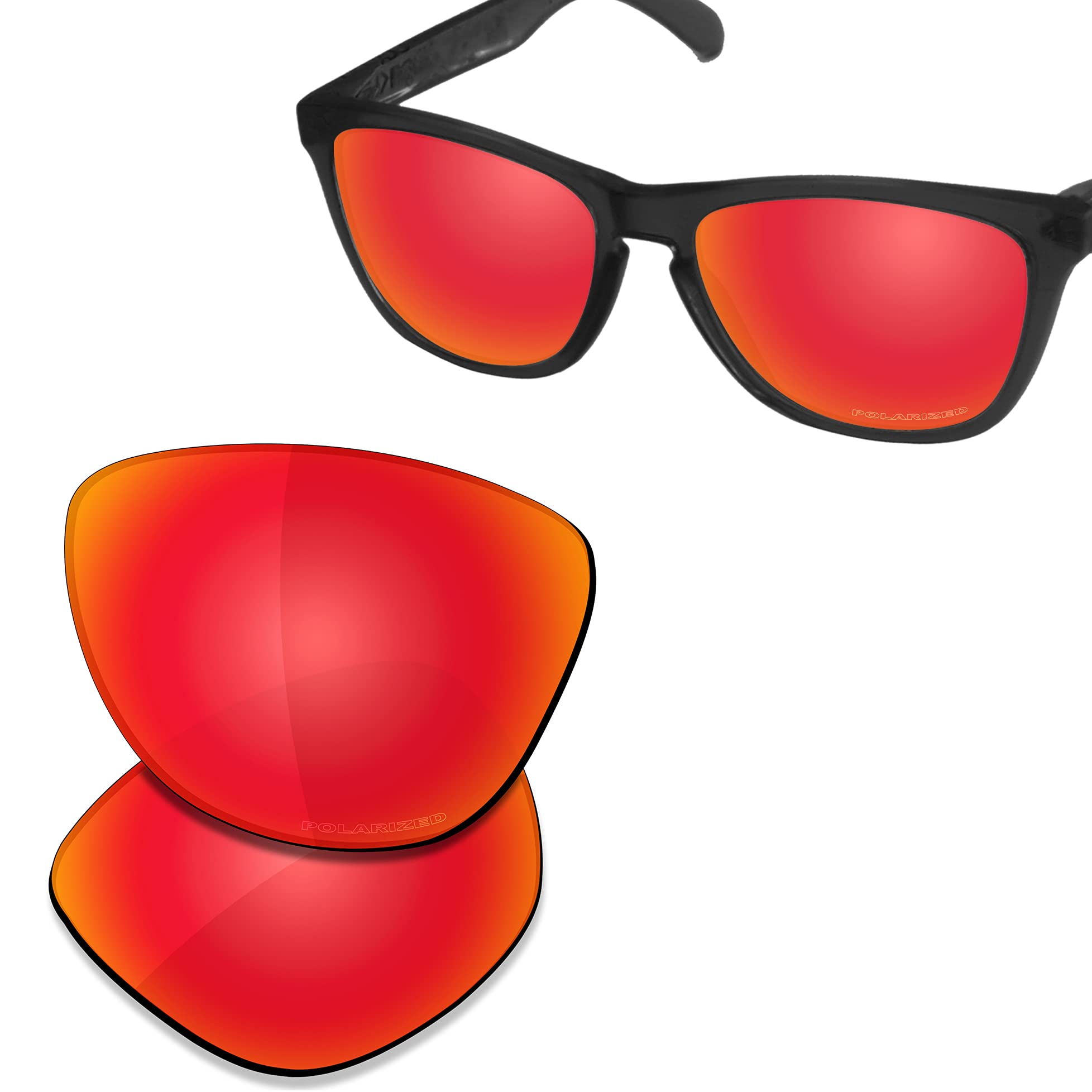 Saucer Najwyższej jakości soczewki zamienne do okularów przeciwsłonecznych Oakley Frogskins OO9013