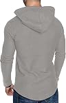 AIYINO S-5XL Sweat-shirt sport à capuche Athlétique Mode couleur unie pour homme