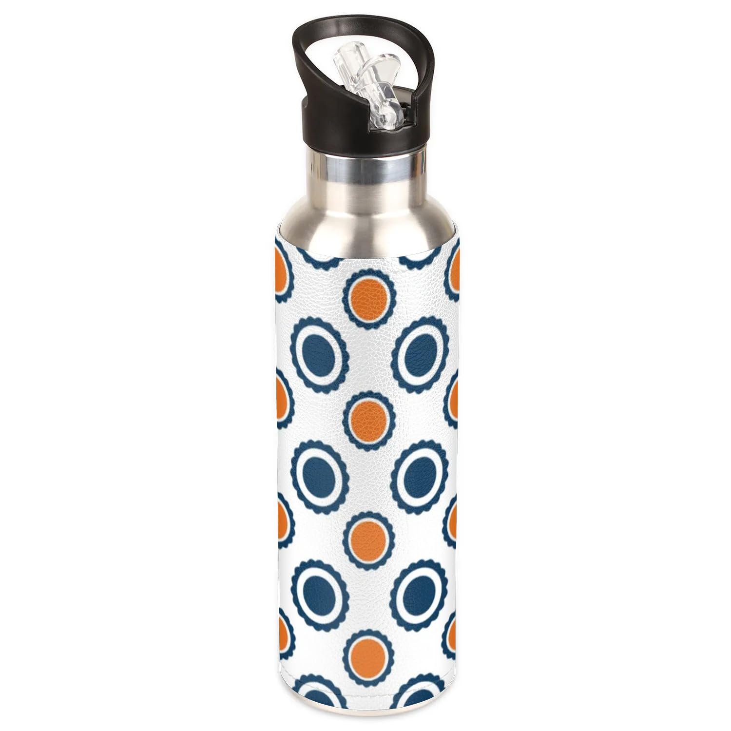 Amazon.com: Circles Water Bottle 20 oz Insulated Thermos With Lid Stainless  Steel Bottle Circle Sports Water Bottles Keep Hot Cold Leakproof Vacuum  Water Flask : Home & Kitchen