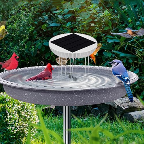 Agitador de agua solar atractivo para llenar de aves cantoras su terraza y jardín 8