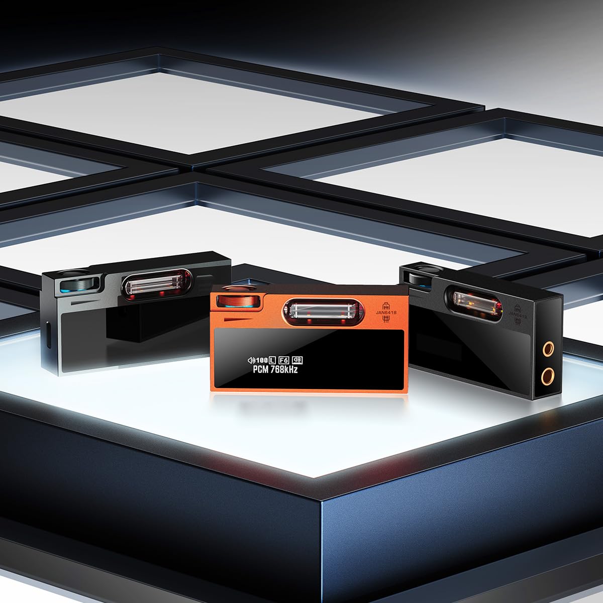 SHANLING UA7 Tragbarer Kopfhörerverstärker, High-End mit Röhrenaroma, USB-Dongle DAC-AMP, ES9069 DAC, Dual-JAN6418-Röhren, unterstützt 768 kHz/32 Bit, DSD512, 577 mW bei 32 Ω Ausgang, 3,5 mm + 4,4 mm