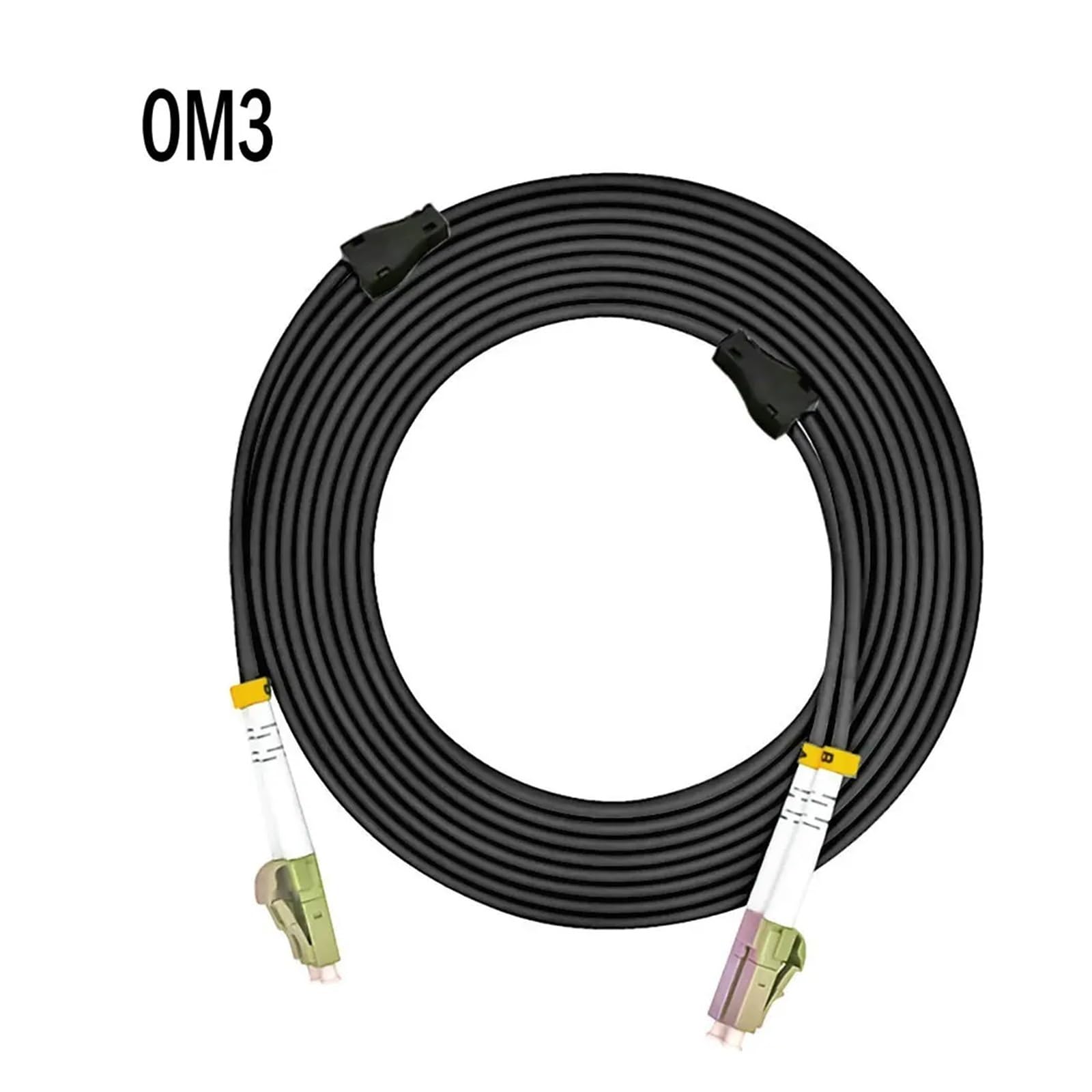 Câble à Fibre Optique multimode 10 Gigabit 50/125 LC-LC Duplex blindé extérieur de 120 mètres
