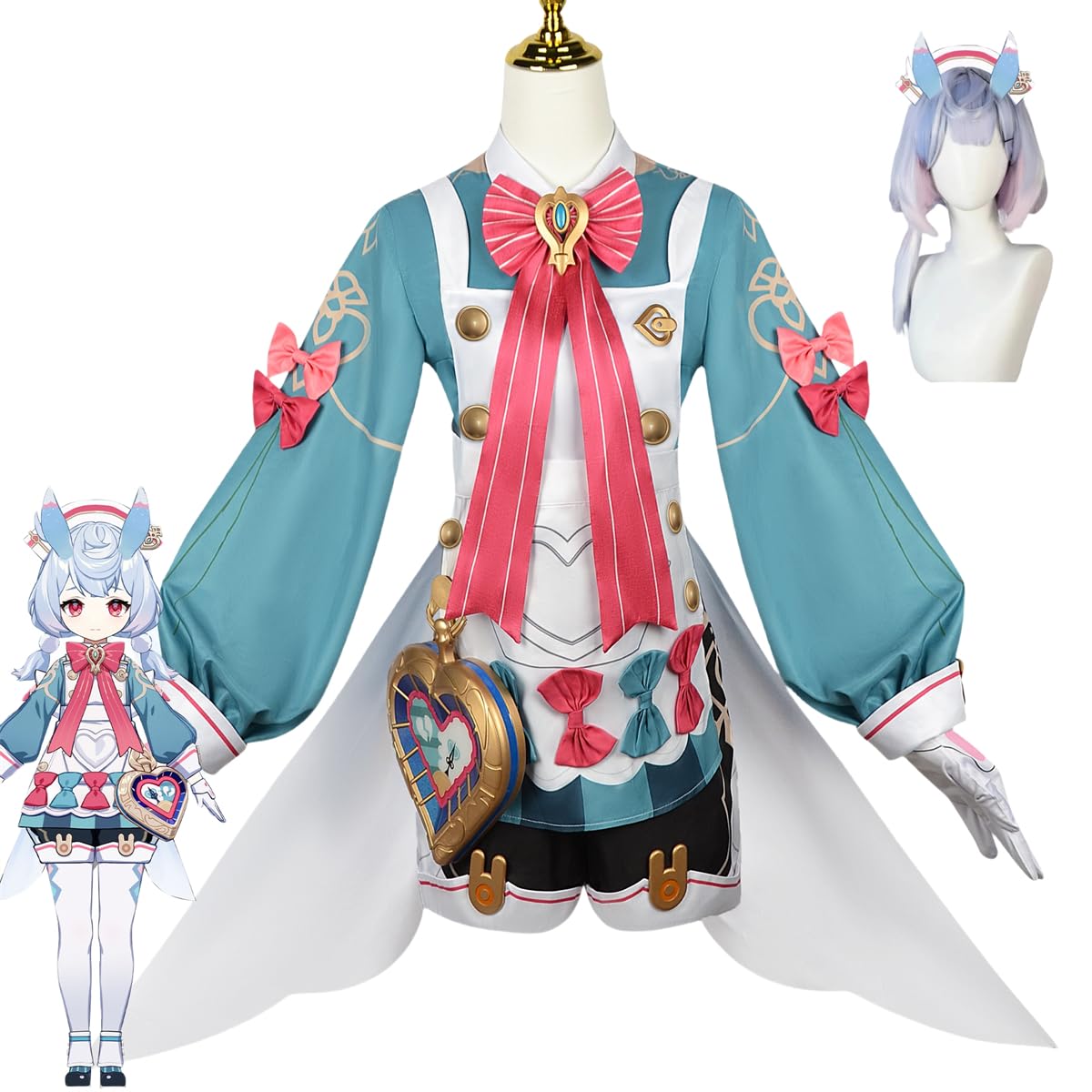 Amazon.co.jp: AZCQD 原神 げんしん 希格雯 シグウィン コスプレ衣装 