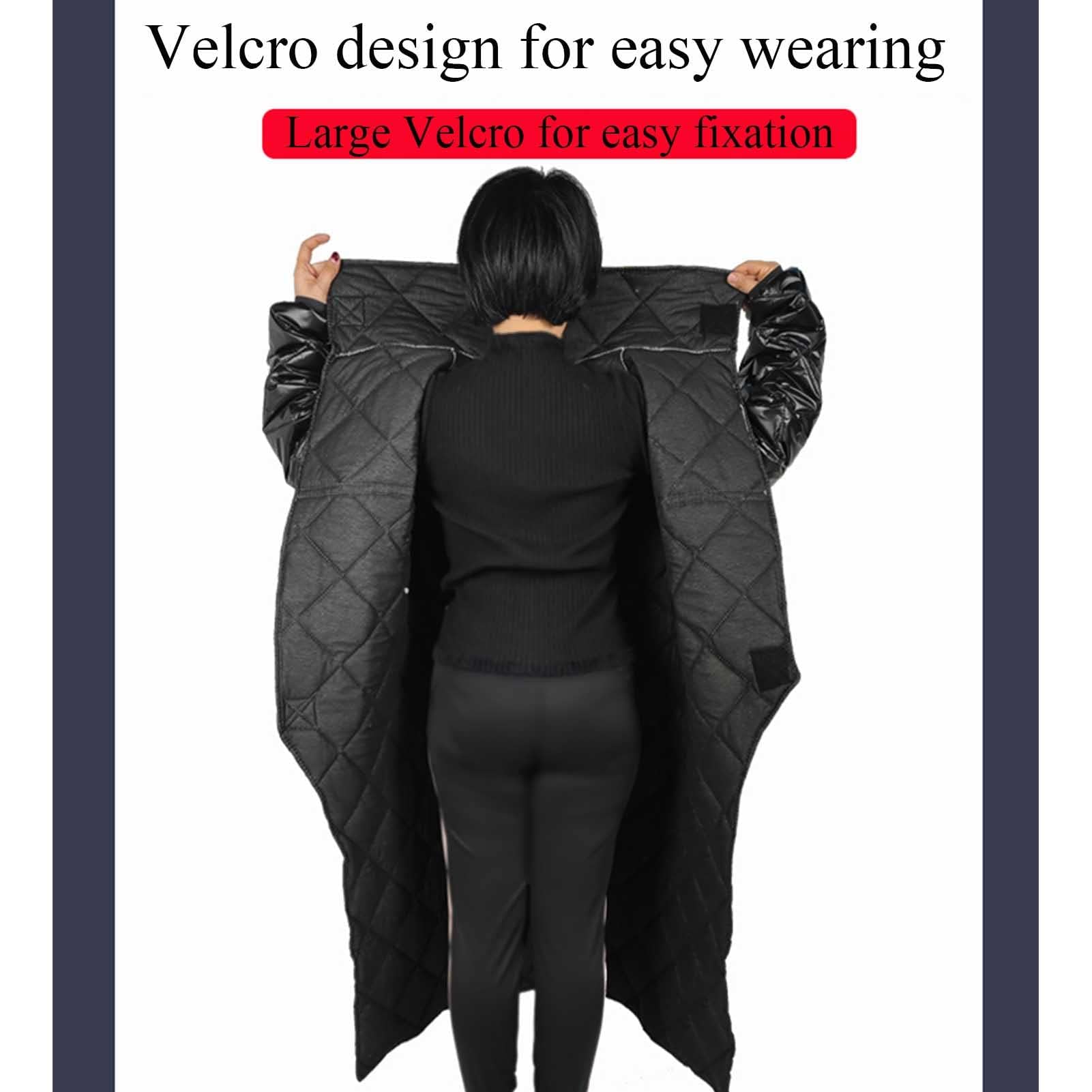 Manta cálida de cuerpo entero para silla de ruedas de invierno | Manta impermeable y portátil para silla de ruedas con mangas y bolsillo para adultos | Mantas para piernas de silla de ruedas para