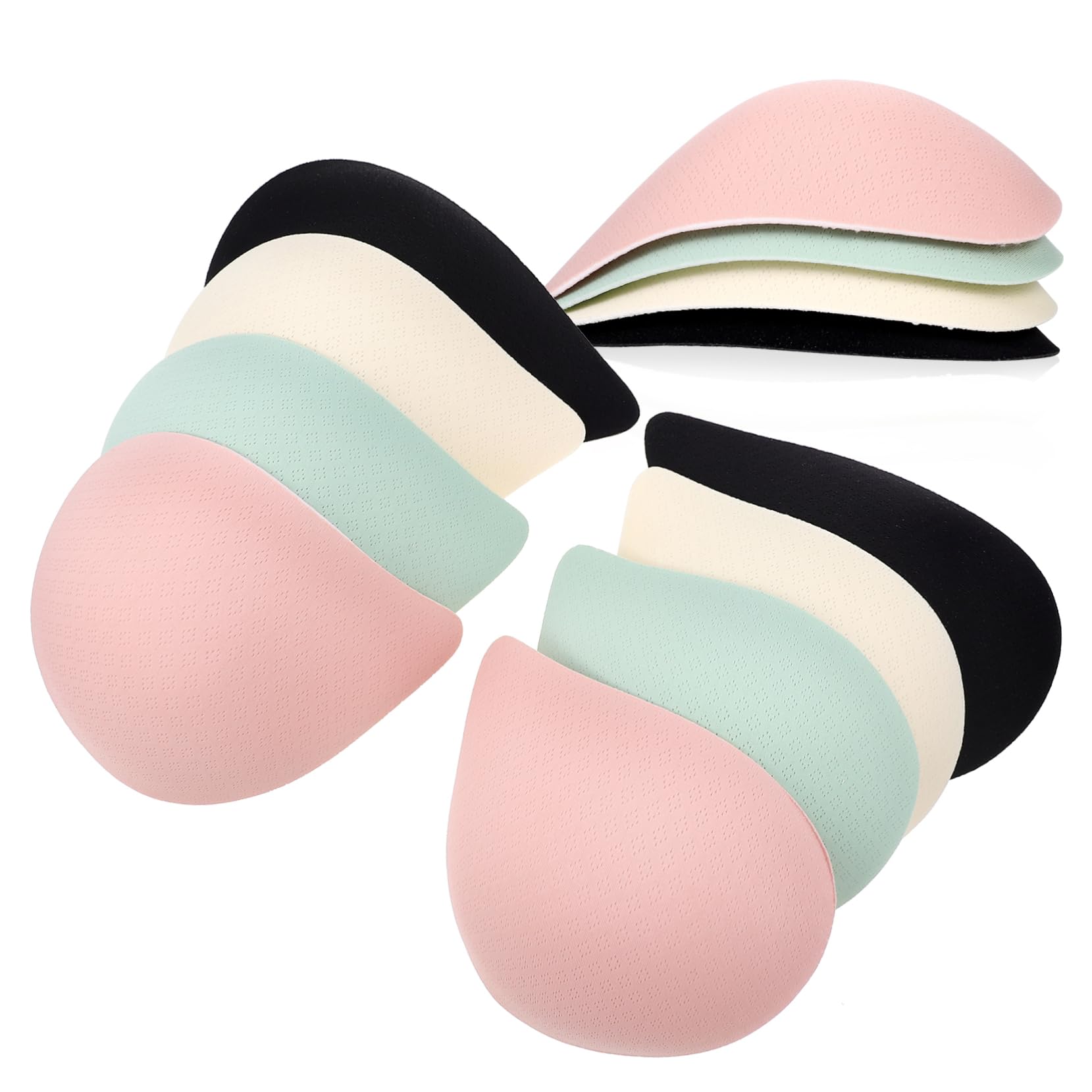 Healeved Almohadillas de Sujetador 12 Pares Xxl de Fibra Elástica | Desmontables y Lavables, Tallas 85d 90a 90b 90c 90d, para Mujer y Niña
