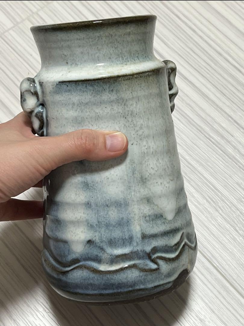 陶器壺、花瓶、小石原焼 小石原焼 花瓶 壺 アンティーク