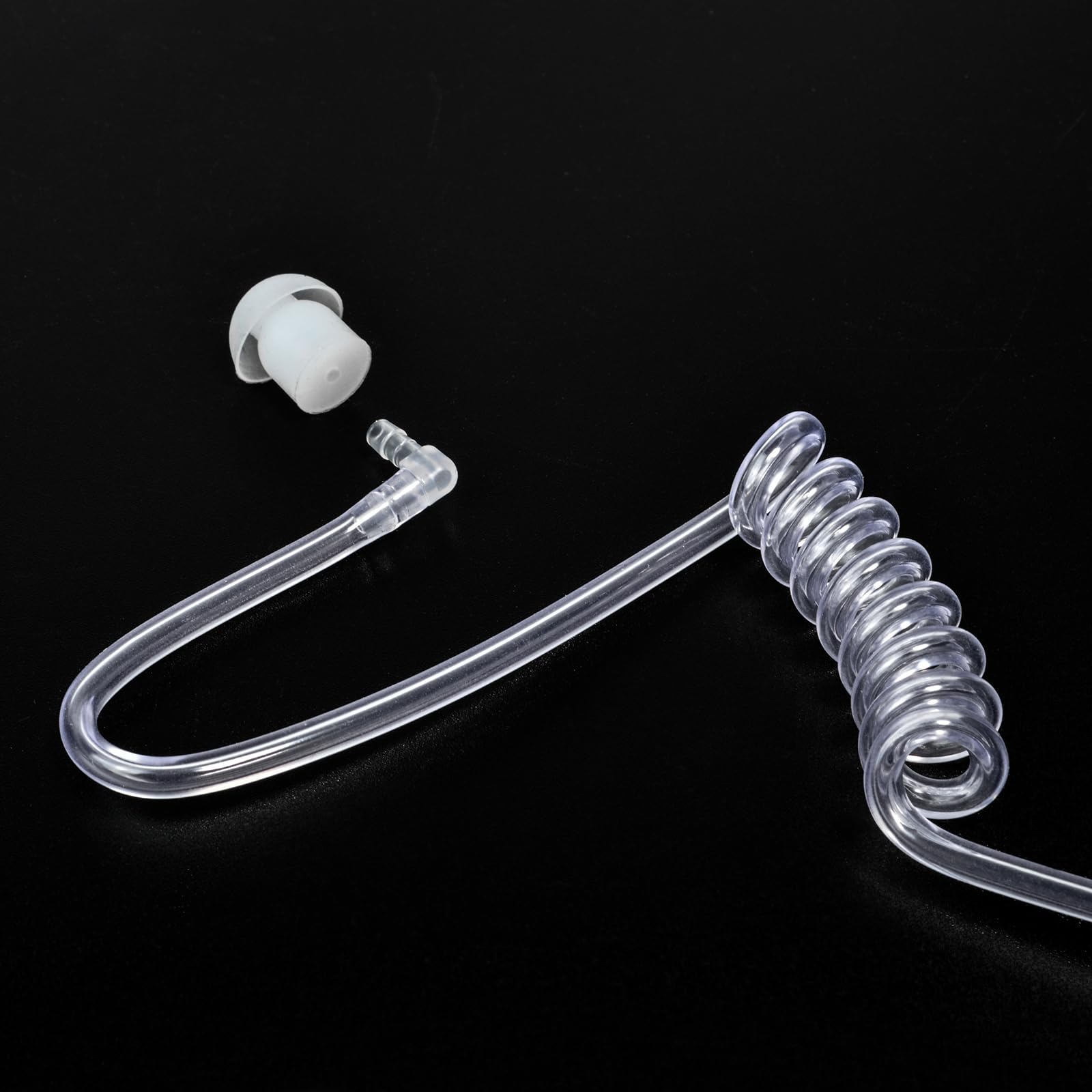 UAYESOK Security Funkgerät Headset Ohrhörer In Ear Schallschlauch Kopfhörer für Sepura STP8000 STP9000 STP8238 SC20 SC21 Tetra PTT Mikrofon Walkie Talkie Zubehör (Sepura + 1 Paar Ohrstöpsel)