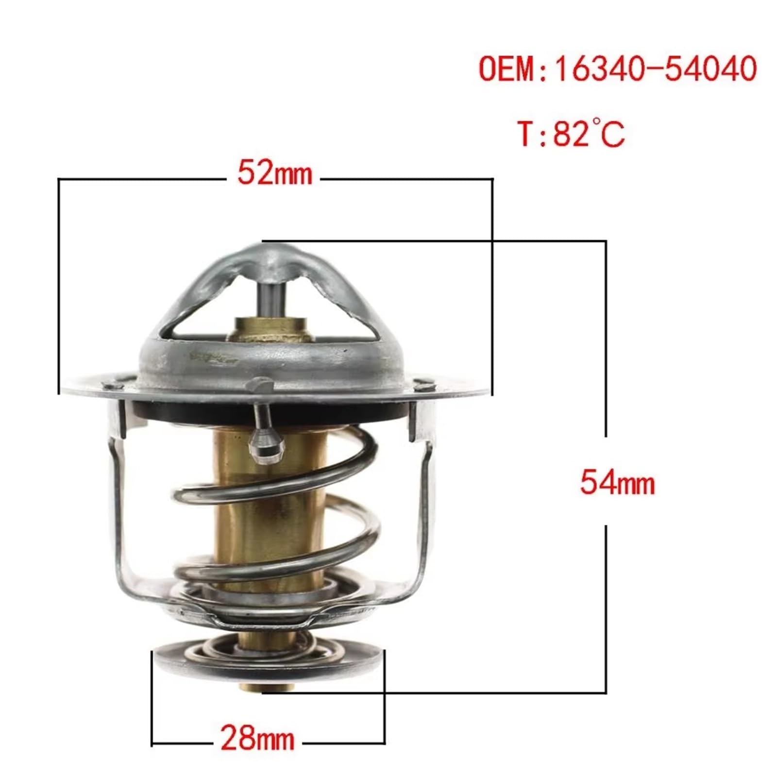 termostato motore Per TOYOTA Per HIACE IV 1634054040