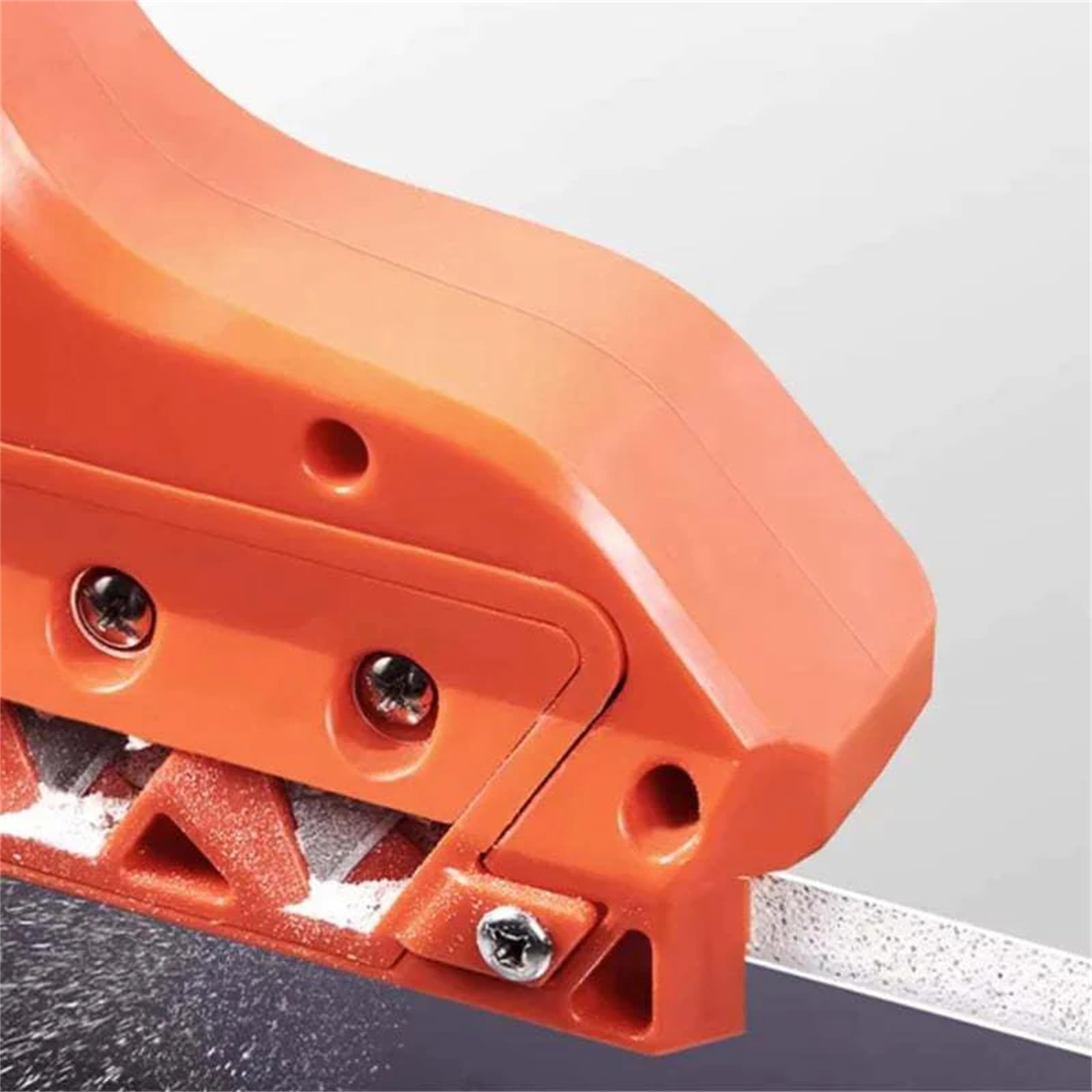 Hand Planer Gypsum Board Cutting Tool, Flat Curved Blade Cutting Tool Woodworking Planer Drywall Edge Chamfering Tool. (Orange,45°)