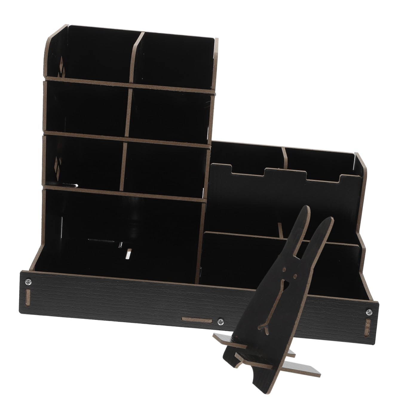 Organizer Da Scrivania in Legno Portapenne e Accessori Da Ufficio Contenitore Organizer Per Matite e Pennarelli Portaoggetti Organizzato