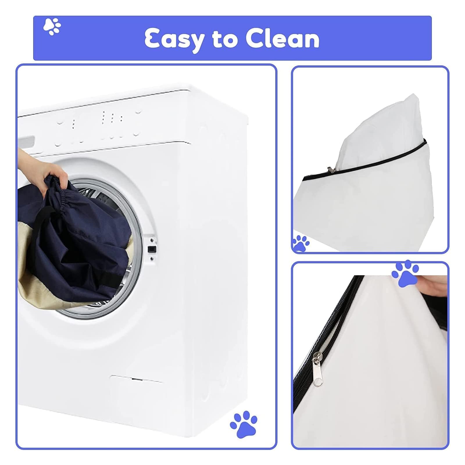 Asiento De Coche para Perros, Asiento Elevador para Mascotas con Cama para Cachorros Y Gatitos, Cama para Mascotas para Interior con Bolsa De Almacenamiento, Correa De Arnés