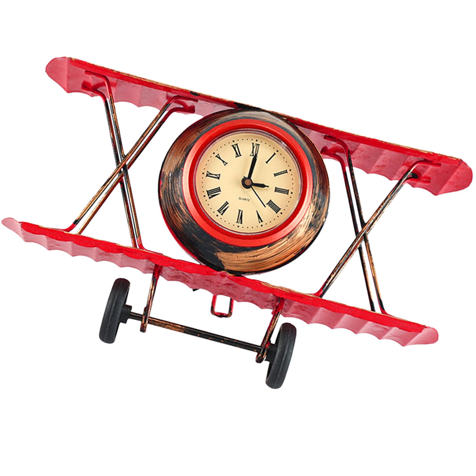 Reloj de Avión Vintage de Hierro para Sobremesa y Escritorio