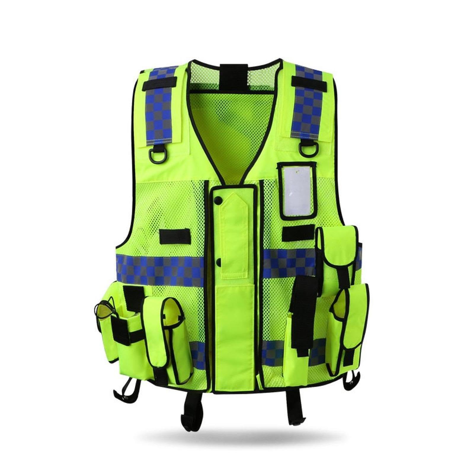Chaleco de seguridad reflectante transpirable de visibilidad para caminatas nocturnas, ligero, cómodo y versátil, equipo de trabajo para exteriores,