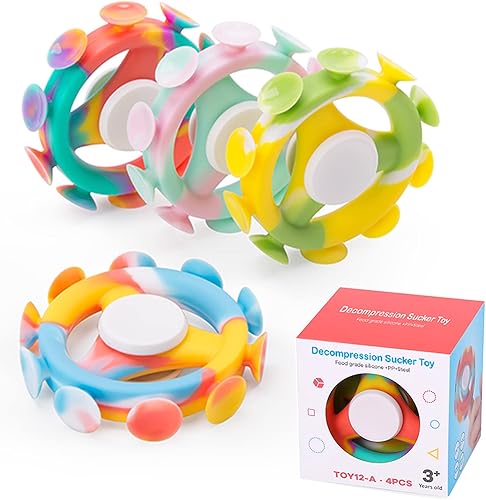 Miniatura 1 de Juguetes de descompresión de silicona para aliviar el estrés, juguetes sensoriales para autismo, juguetes para aliviar el estrés para niños y