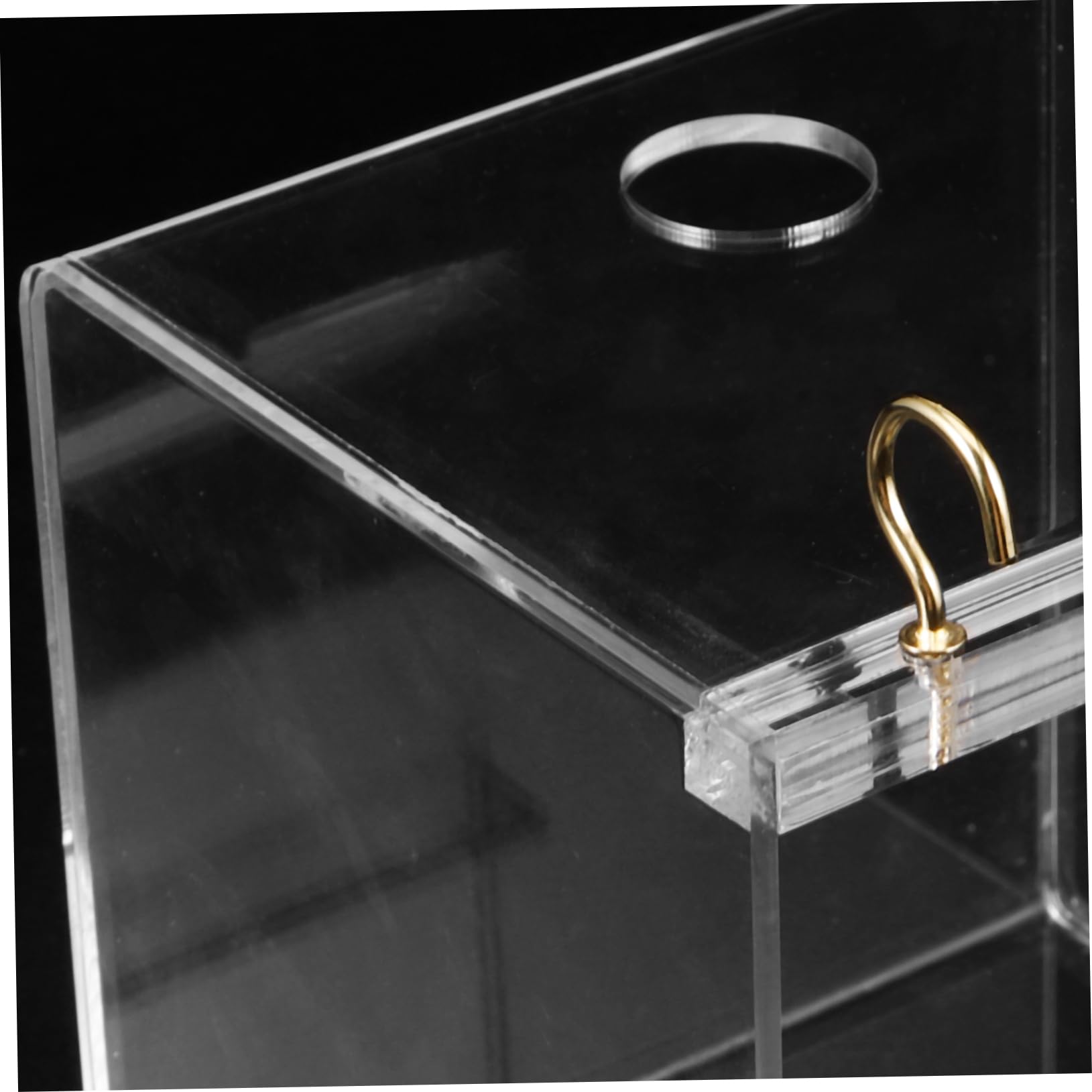 BESPORTBLE 4pezzi Vasca per Bagno per Uccelli Trasparente Box Appeso per Pappagalli e Parrocchetti Facile da Pulire e Resistente Perfetta per Gabbie di Piccole