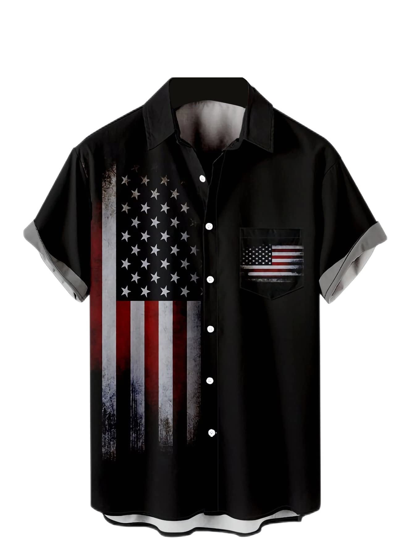 Hawaiian Bowling Shirts for Men Short Sleeve Printed Regular Fit Summer Beach Casual Button Down Aloha Shirts