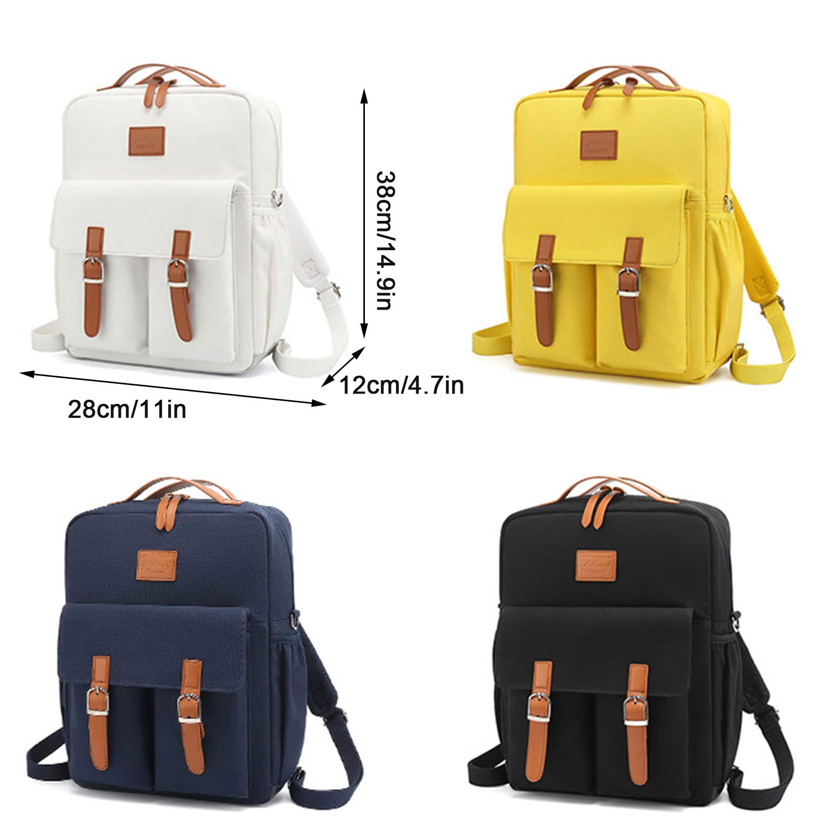 AADECOR Mochila Escolar Ligera Mochila Informal Mochila universitaria para portátil de 14" para Hombres y Mujeres Mochila de Viaje Resistente al Agua、 Mochilas antirrobo,Black