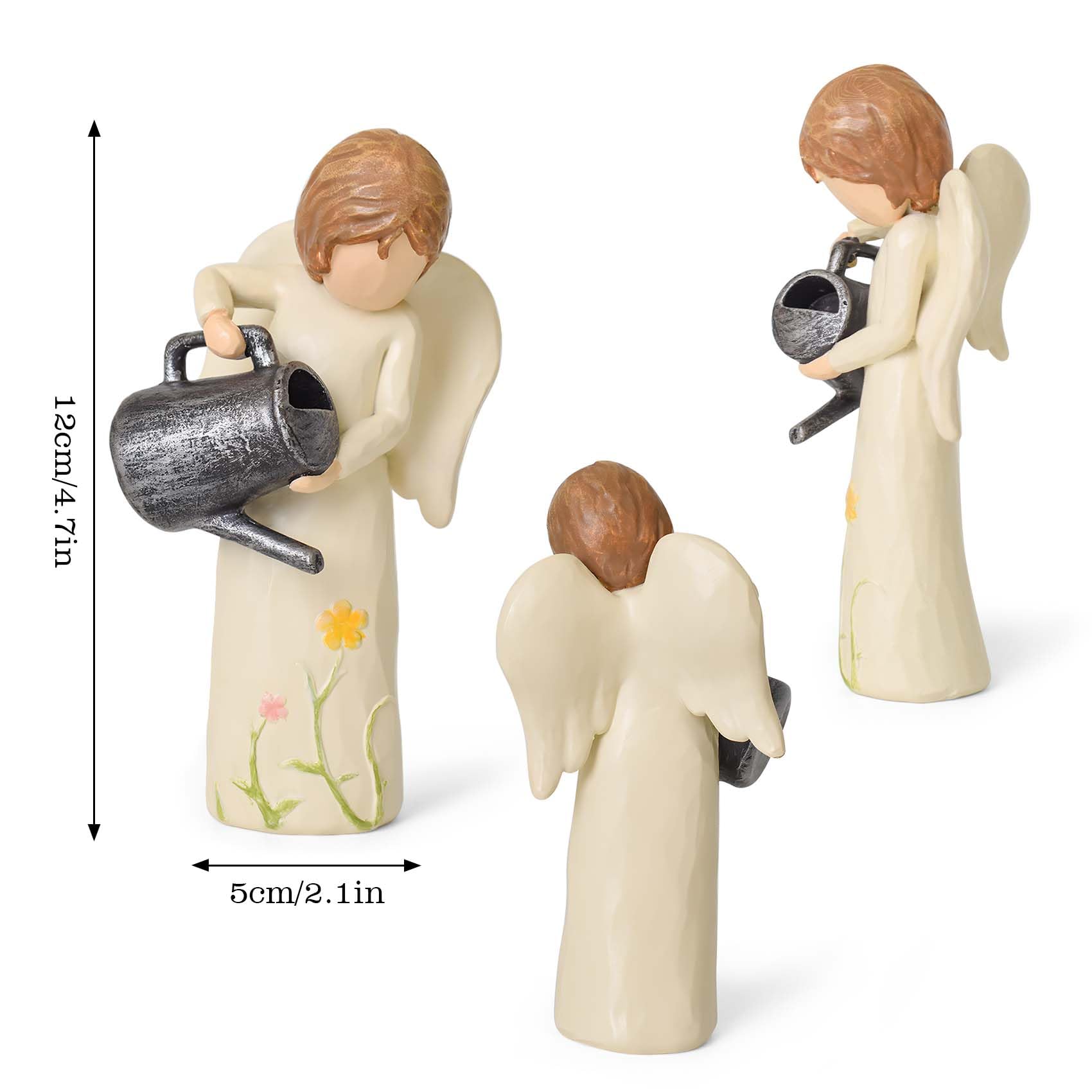 Gardening Gifts for Women, Gift for Gardeners Woman, Garden Angel Gifts for Mom, Sisters, Friends, New Home Gift Ideas, Unique Sculpted Hand-Painted Figurine