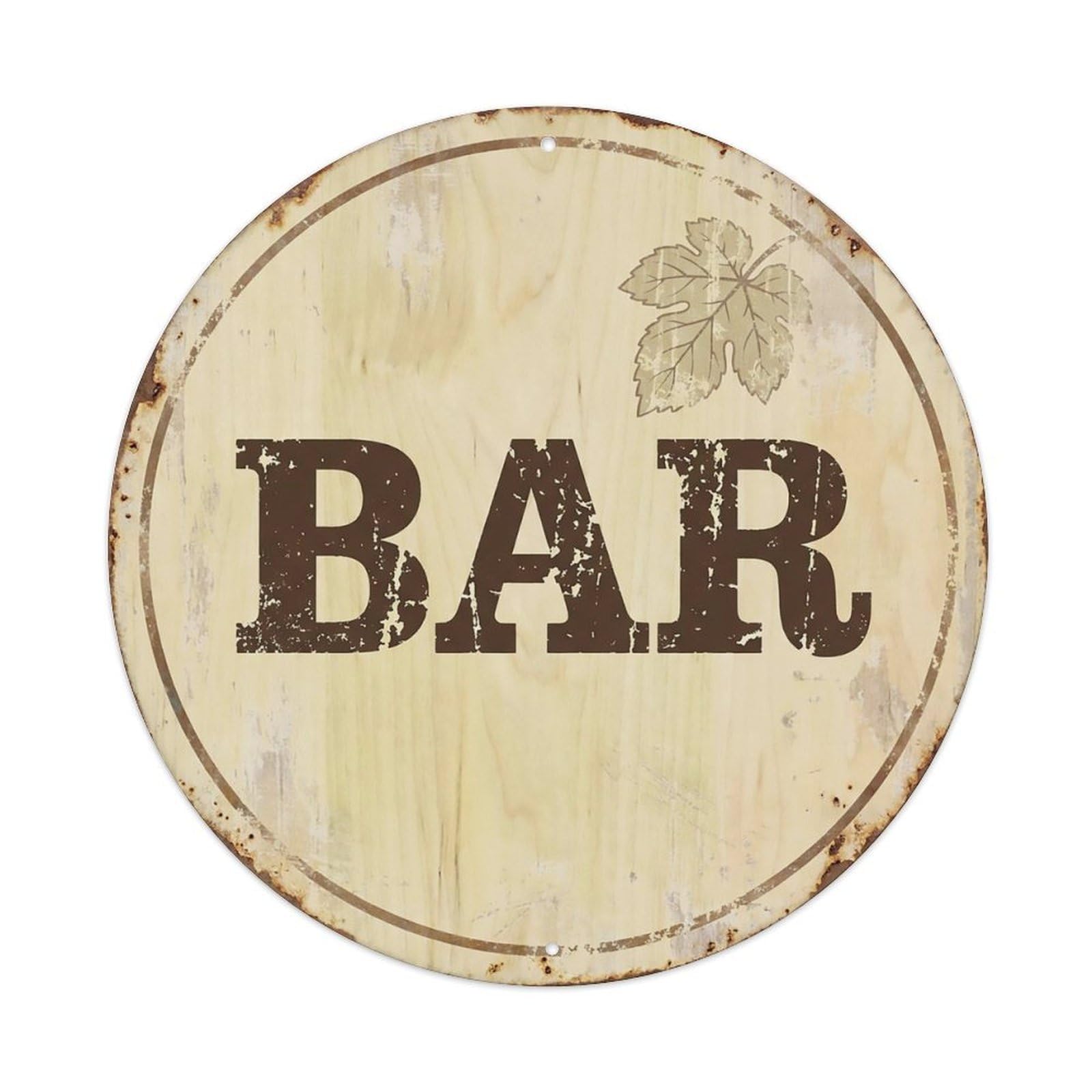 Vintage Beer BAR Poplar Wood Retro for Pub Metal Tin Sign