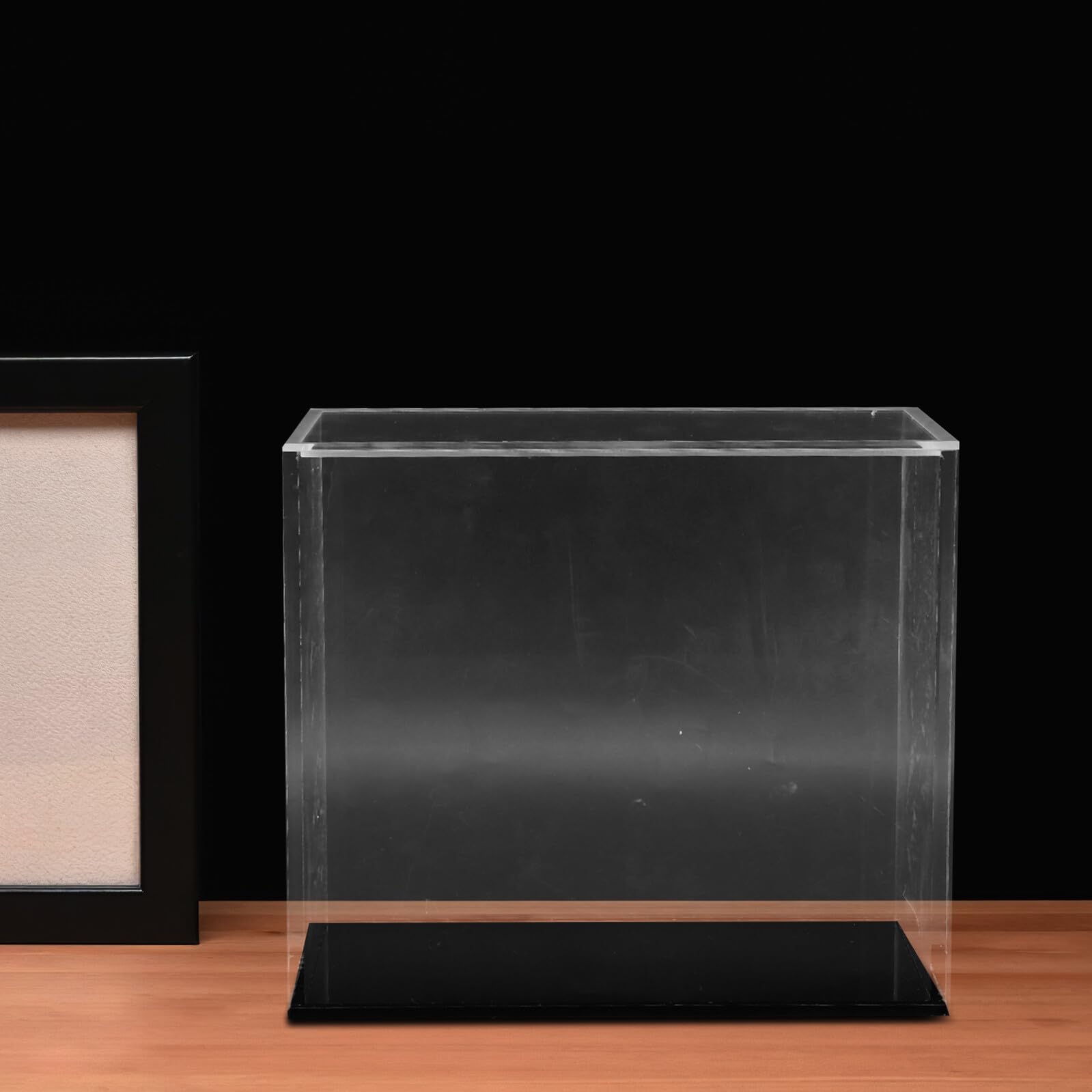 Vetrina Espositiva Antipolvere in Acrilico Trasparente con Coperchio, Scatola Impilabile per Action Figure e Supporto per Figure da Collezione, Contenitore da Banco Versatile per