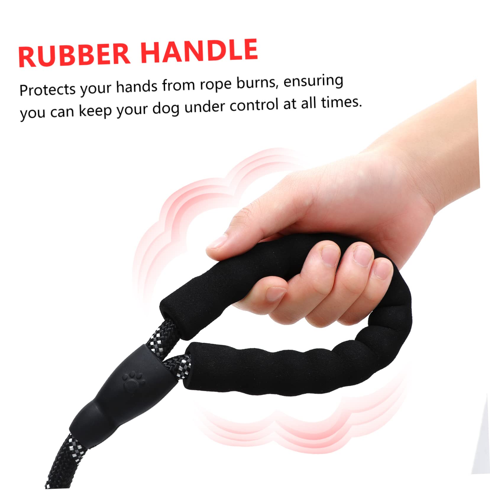 1 Satz Nylon-hundeleine Für Draußen Dicke Leine Mit Halter Für Hundekotbeutel Robust Für Kleine Und Mittelgroße Hunde