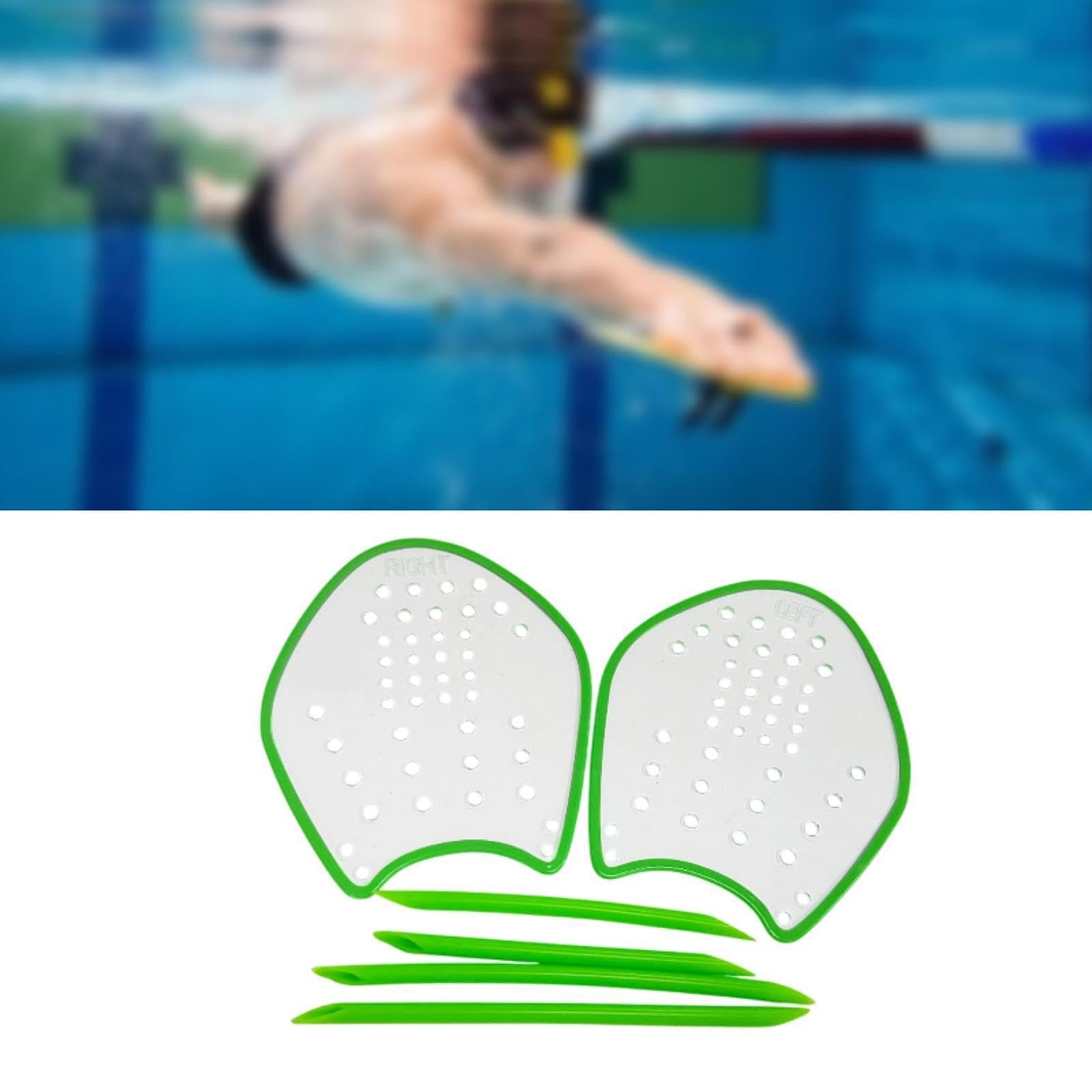 2 Palette per Il Nuoto dalla Forma Ergonomica, Attrezzatura per L'allenamento con Materiale PC per Migliorare La velocità di Nuoto