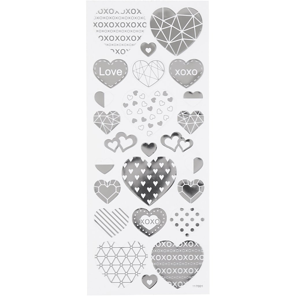 Silver Stickers On Thin And Transparent Plastic Film. Ref 29140