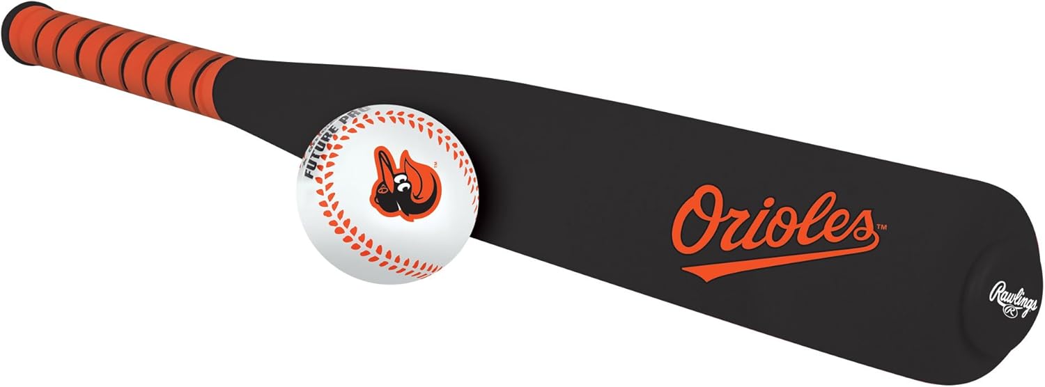 Rawlings Official MLB Foam Bat and Baseball, Baltimore Orioles : Sports & Outdoors
