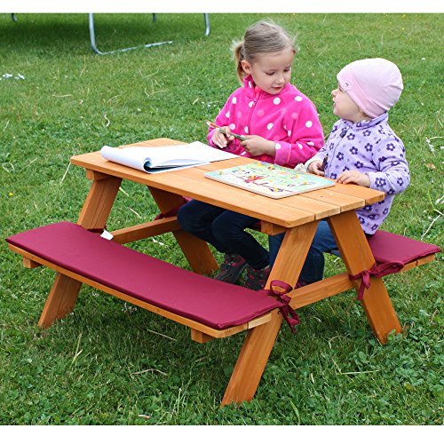 HABAU Kinderpicknickbank mit Polsterauflage, 89 x 79 x 50 cm - 4