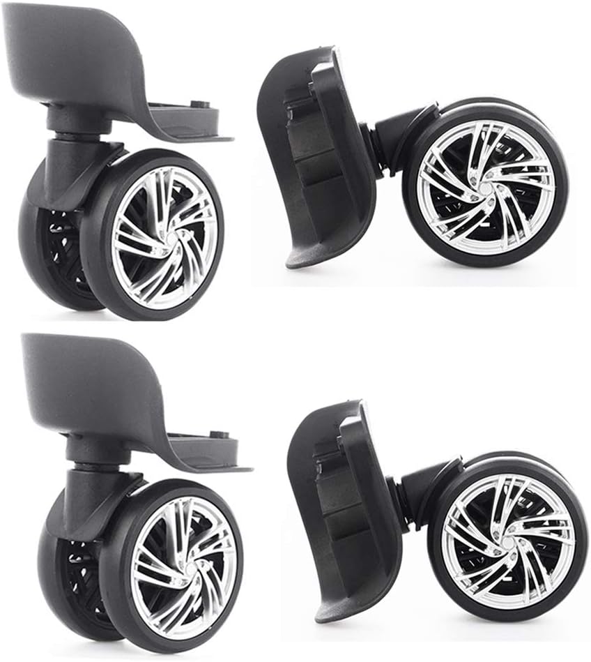 Katahomie Luggage Travel Suitcase Wheels 2.4 inch, Replacement Outdoor Caster Wheel- 2Pair