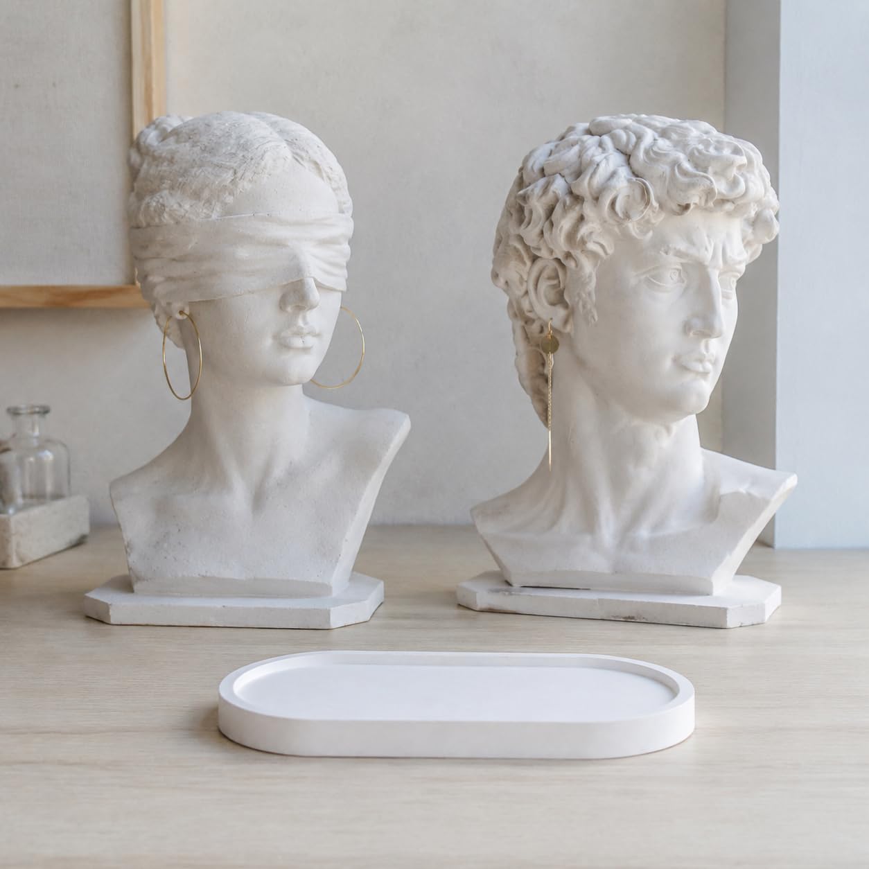 Espositore per Gioielli in Gesso, Set 6 in gesso