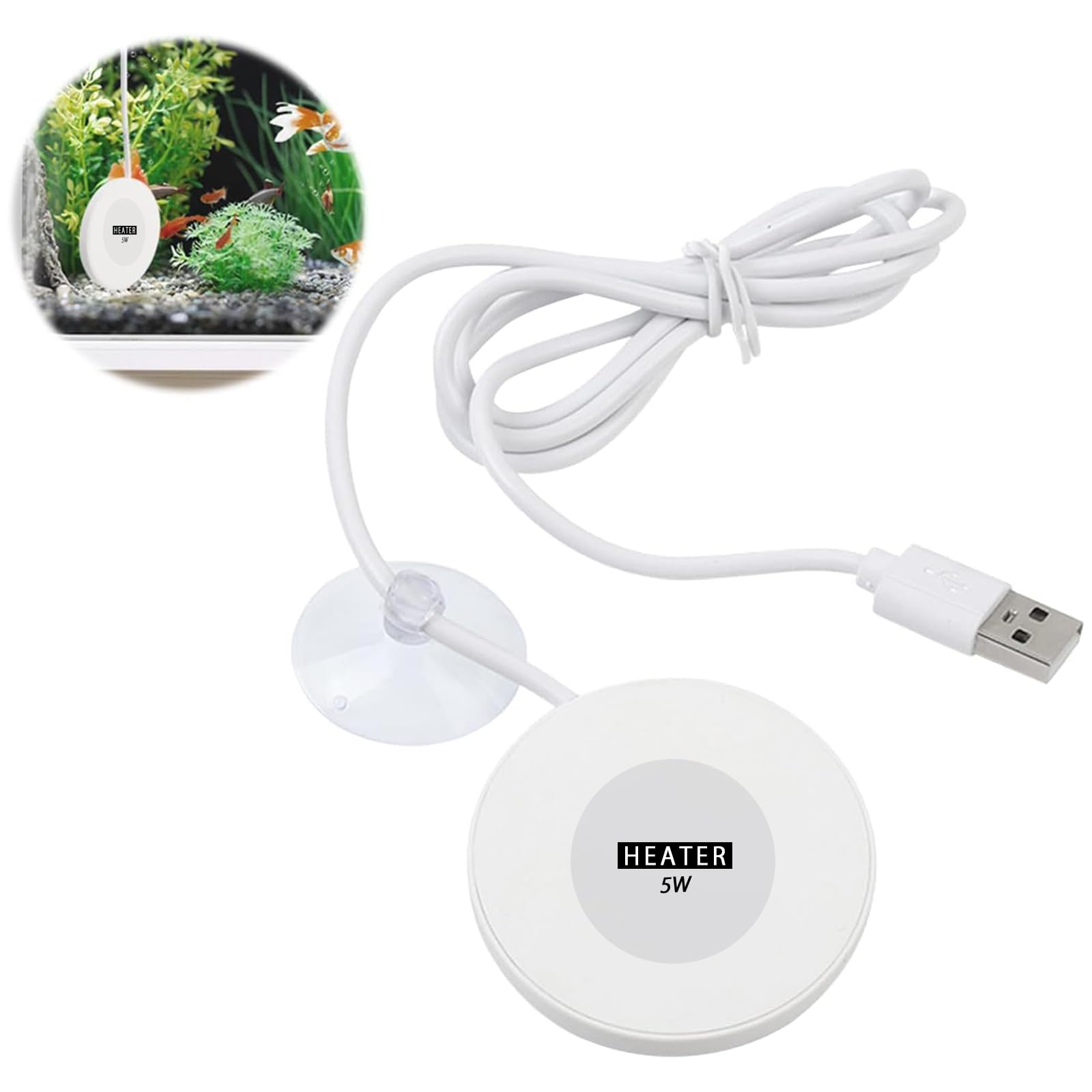 Amazon | PAVIKE 水槽ヒーター 小型 ミニヒーター【5W】 ミニ水族館