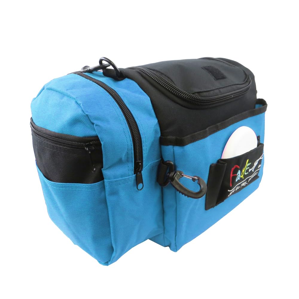Fade Crunch Disc Golf Bag – Compact, Durable, and Versatile Shoulder Strap Bag with Insulated Cooler Lining (Sky Blue)