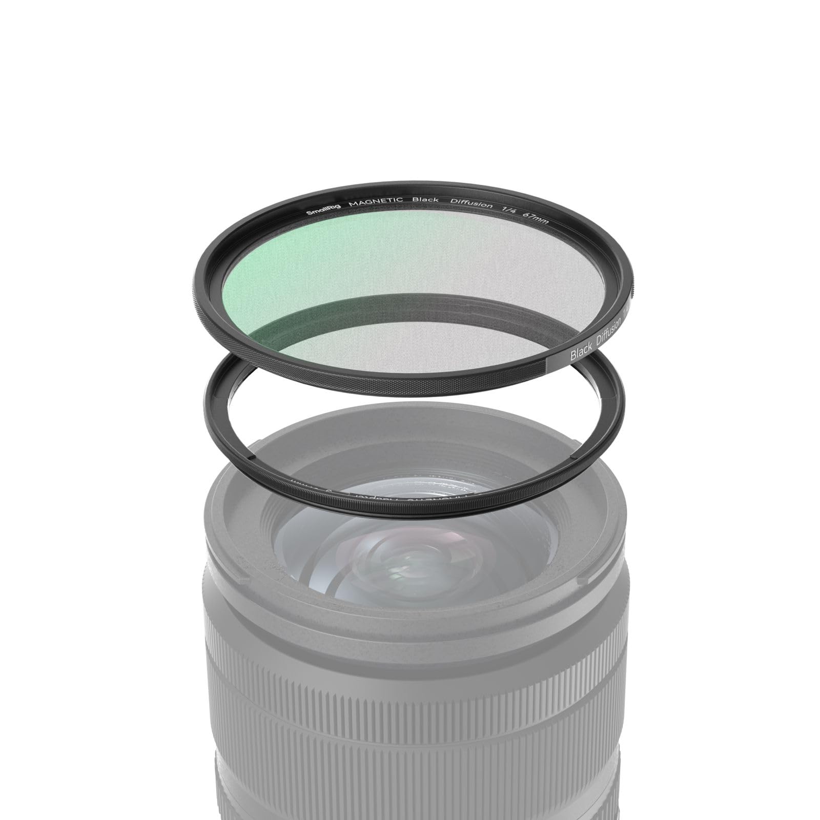 SMALLRIG Filtre de Magnétique à Diffusion Mist Noire 1/4 de 67mm + Anneau de Filtre Fileté de 67mm, Verre Optique HD 28 Couches avec Revêtement Multi-Nano pour Portrait Photography/Vidéo/Vlog - 4583