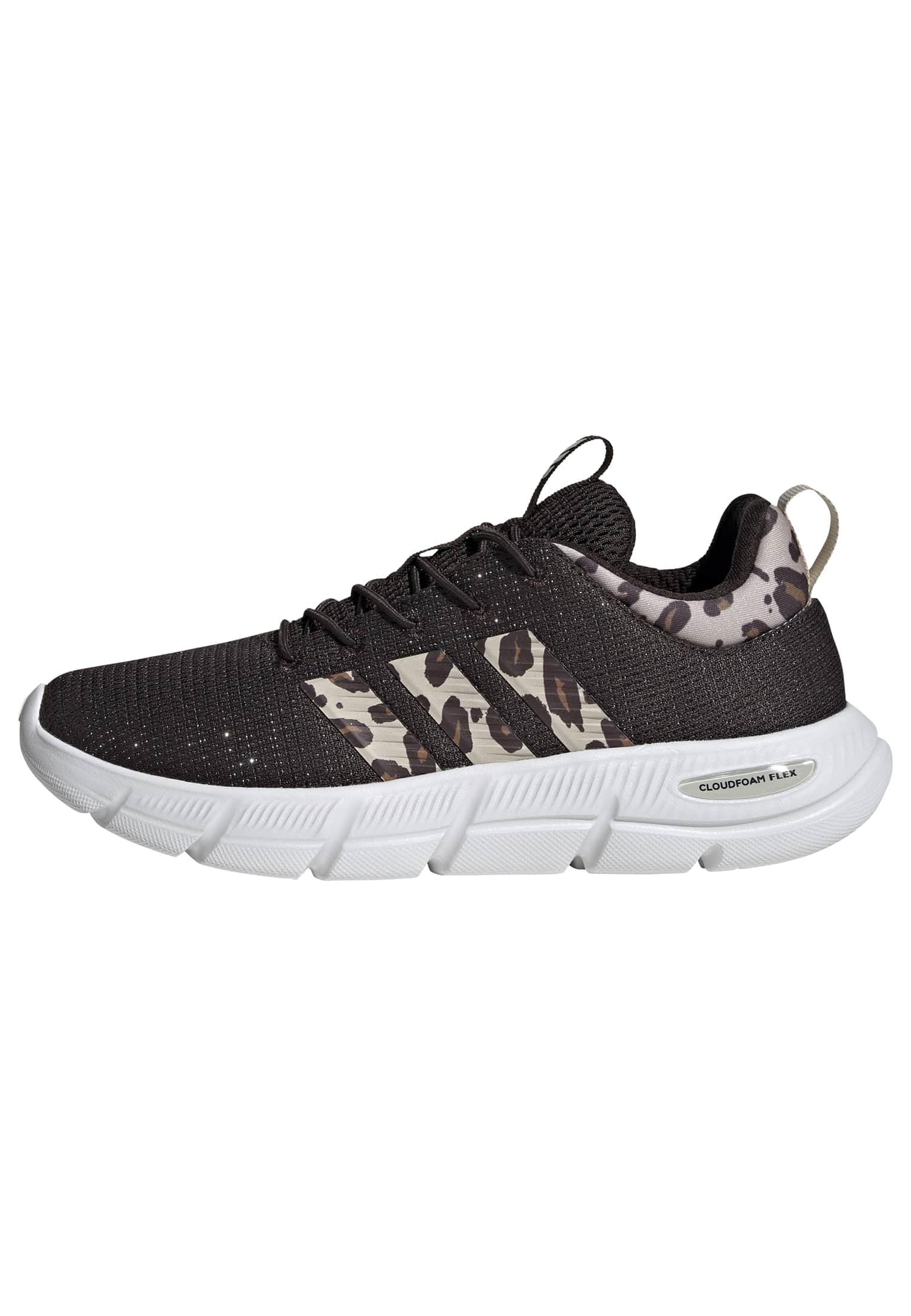 adidas Sportswear Women's Cloudfoam Flex Elastic Lace Trainers, Auco/Crli/Cwhite, Size 3.5, Women