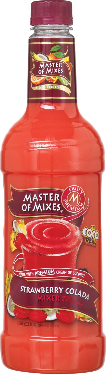 Master of Mixes Colada Mix Strawberry, 33.81-Ounce (Pack of 6)