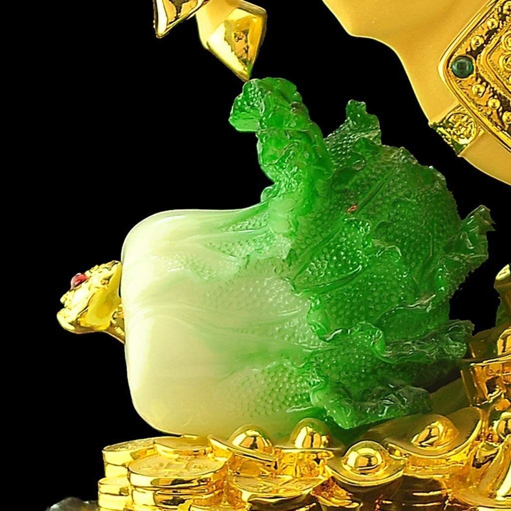 Feng-Shui-Pferdestatue Aus Harz – Goldenes Pferd Für Mehr Wohlstand & Glück (26,5 Cm) – Deko Für Zuhause, Büro & Garten