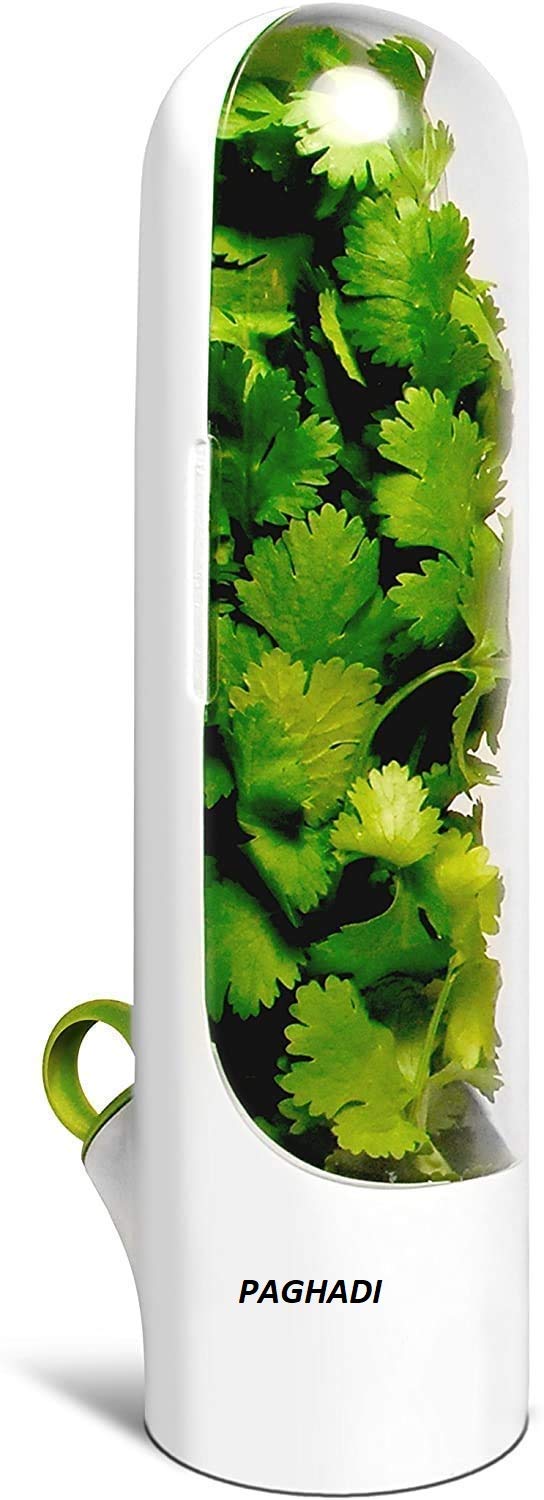 PAGHADI Herb Saver Best Keeper for Freshest Produce Coriander Leaves And All Type Green Leaves Storage Case
