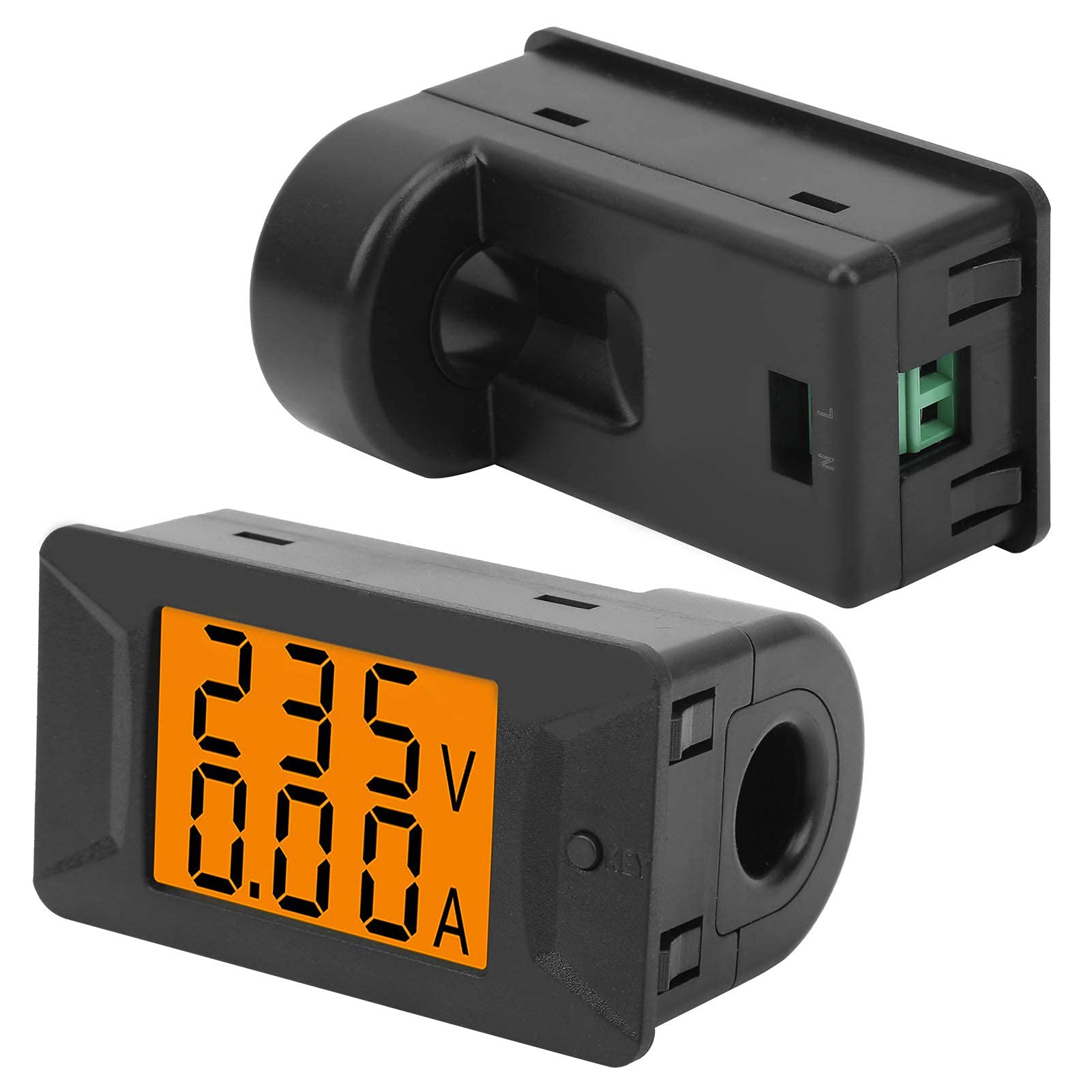 Duales digitales Spannungs- und Amperemeter PZEM-026 AC 40–400V 100 A Amperemeter Voltmeter Berührungslose Einbaumontage 110–220V
