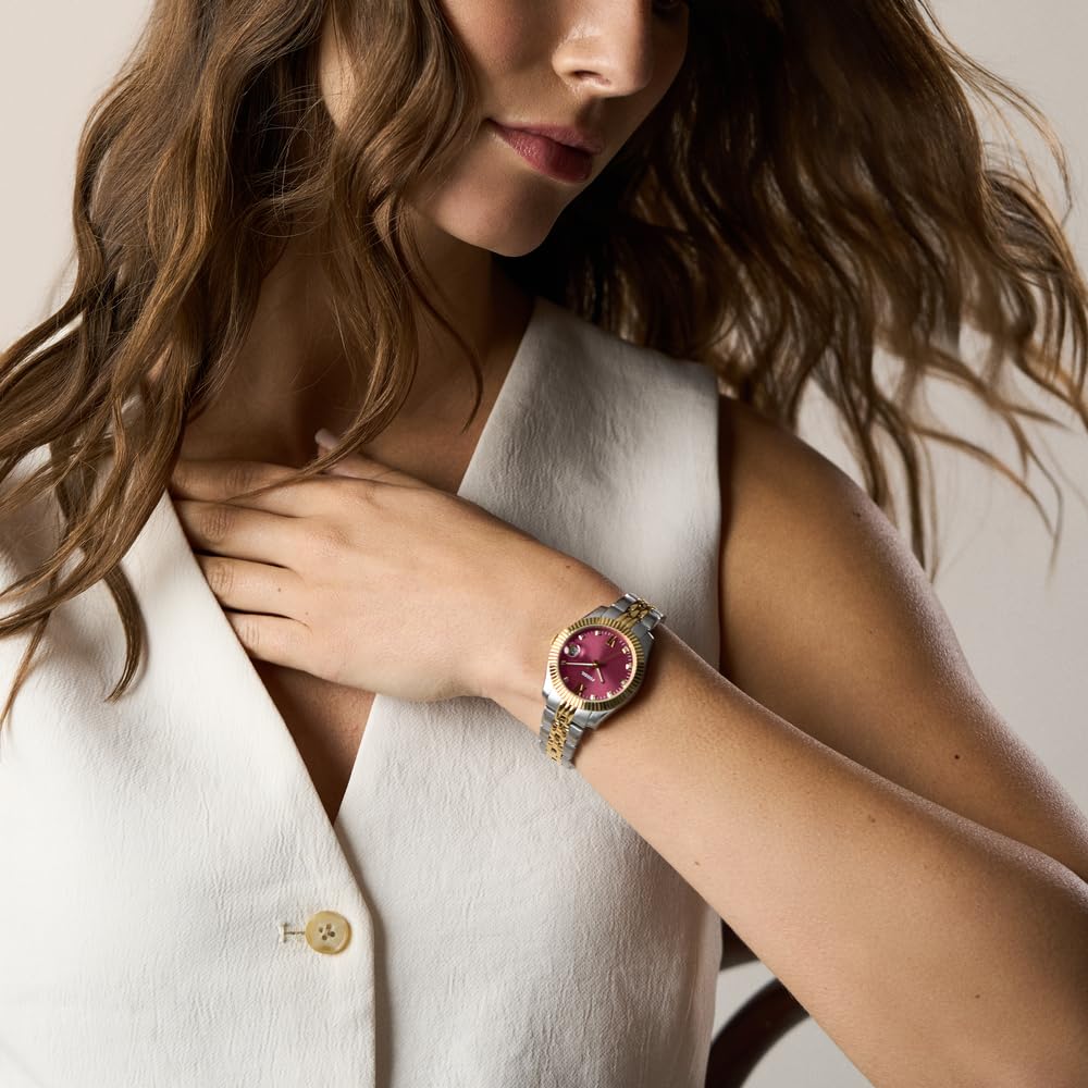 Fossil Scarlette ES5461 - Orologio da donna in acciaio INOX, 32 mm, colore: argento