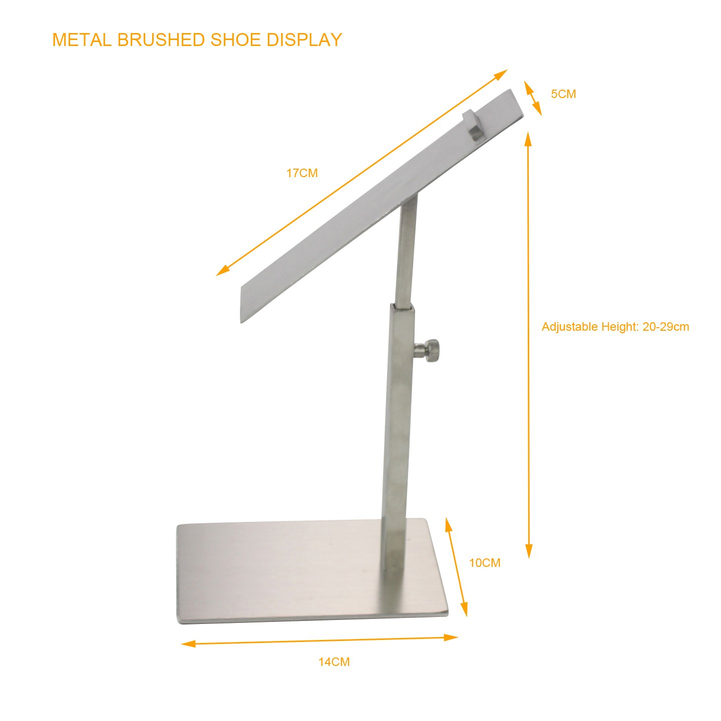 1 Pack Adjustable Modern Shoe Riser Sandal Shoe Store Metal Shoe