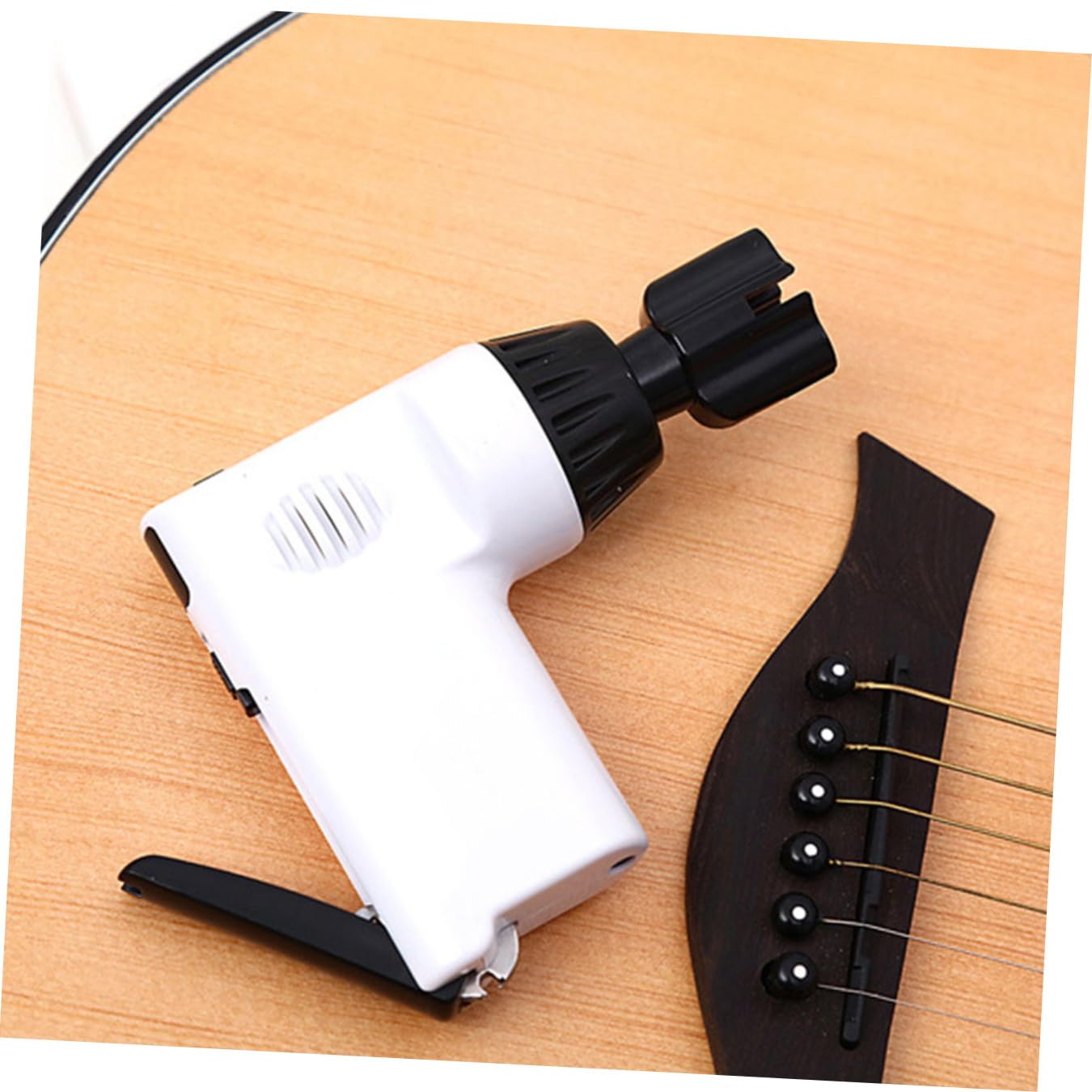 Enrollador de Cuerdas Eléctrico para Guitarra, Blanco