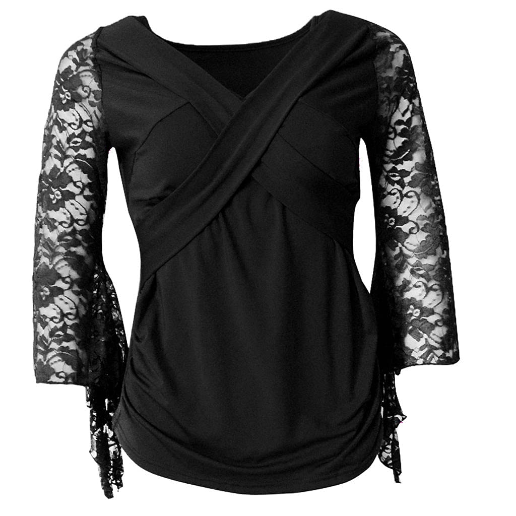 Colcolo Frauen Langarm T Shirt Tops Dance Apparel, für Latin, Tango, Cha