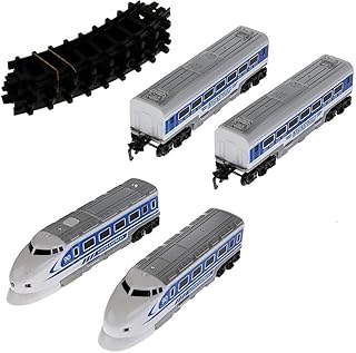 Jin Hong Xin JHX6693 Electric Light Music Train Toy 30-Piece Set for 3 to 5 Year Kids, White