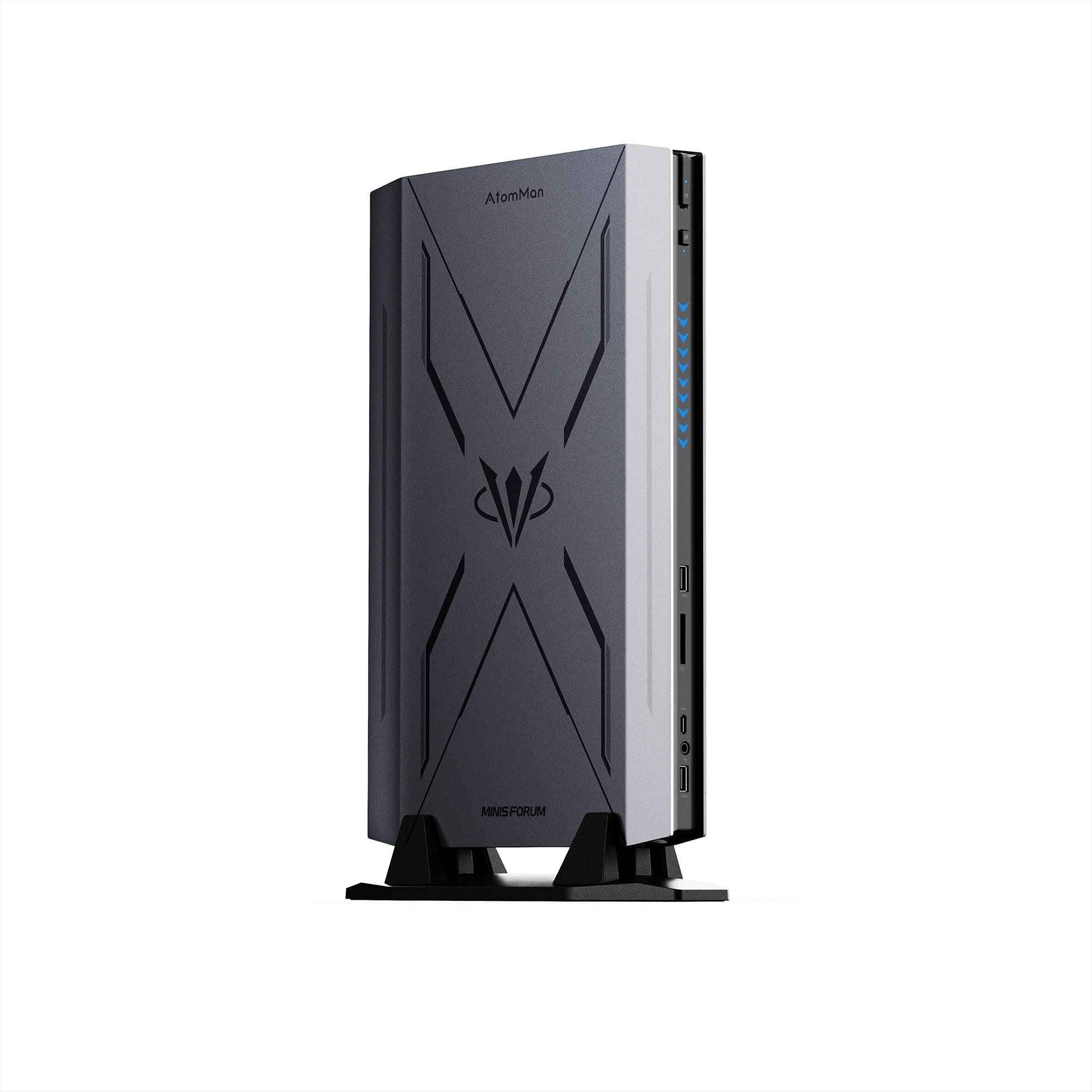 MINISFORUM G7 Pro Mini PC Gaming, Intel Core i9-14900HX (24C/32T, hasta 5,8 GHz), RTX 5070 GPU 8GB GDDR7 (DLSS 4), 32GB DDR5, 1TB SSD, PCIe 5.0, Wi-Fi 7, USB4, HDMI 2.1, RGB Recycled Claim Standard Blended