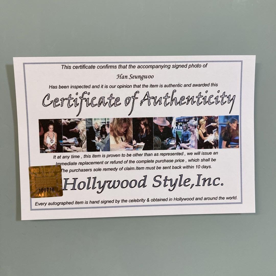 Amazon.co.jp: ハン スンウ直筆サイン入り超大型写真…Han Seungwoo